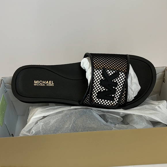 Michael Kors Palmer Slide Net Mesh Sandals Slipper - Picture 5 of 5